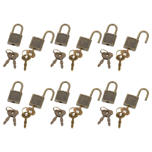12 Set Serratura E Chiave Per Baule, Mini In
