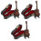 3 Sets Mini Gitaar Model Miniatuur Decoratie 4