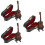 3 Sets Mini Gitaar Model Miniatuur Decoratie 8