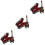3 Sets Mini Gitaar Model Miniatuur Decoratie 6