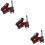 3 Sets Mini Gitaar Model Miniatuur Decoratie 10