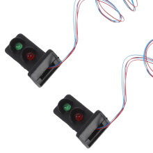 2Pcs Mini Sand Table Diy Signal Light Toy For Kids Train Model