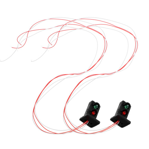 2Pcs Mini Sand Table Diy Signal Light Toy For Kids Train Model 1