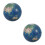 2 Stuks Realistisch Model Mini Globe Speelgoed Knijpbare 8