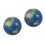 2 Stuks Realistisch Model Mini Globe Speelgoed Knijpbare 9
