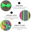 1 Conjunto 4 Peças Elásticas Coloridas Para Exercício 10