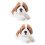 2 Unidades Simulação Cão De Pelúcia Enchida 9