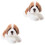 2 Unidades Simulação Cão De Pelúcia Enchida 5