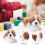2 Unidades Simulação Cão De Pelúcia Enchida 11