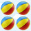 4 Unidades Bola Inflável 8,5 Polegadas PVC 3 Cores Basquetebol 8