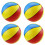 4 Unidades Bola Inflável 8,5 Polegadas PVC 3 Cores Basquetebol 3