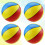 4 Unidades Bola Inflável 8,5 Polegadas PVC 3 Cores Basquetebol 6