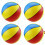 4 Unidades Bola Inflável 8,5 Polegadas PVC 3 Cores Basquetebol 9