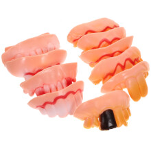 10 Unidades Dente Falso Para Halloween Cosplay Acessórios