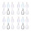 24 Pcs Saco De Exibição Transparente Com Para Coleccionáveis 9