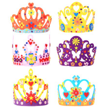 12Conjuntos Acessório Aniversário Tiara Coroa DIY Kit