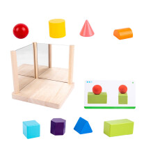 2 Sztuki Zabawek Geometrycznych Bloków Lustrzanych Dla Dzieci