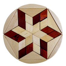 Wooden Puzzle Toy Stylu Vintage Łamigłówka Edukacyjna Dla Dzieci