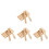 24 Pcs Suportes De Para Com Base Letra Inglesa 5