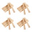 24 Pcs Suportes De Para Com Base Letra Inglesa 6