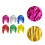 12 Unidades Tinsel Peruca Decorativa Metálico 9