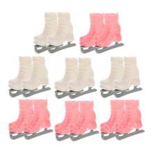 8 Pares De Patins De Para Bonecas Acessórios E