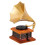3St Mini Phonograph Ornament För Hem Och Dockhus I Retro Stil 3