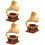 3St Mini Phonograph Ornament För Hem Och Dockhus I Retro Stil 9