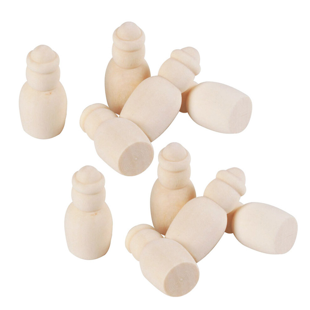 40 Sztuk Kreatywne Samodzielnie Malowane Graffitiem Drewniane-image