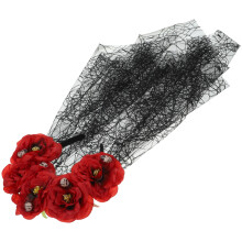 3St Slöjdiadem Goth Blommor För Fest Karneval