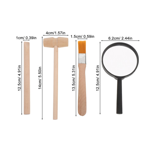 Conjunto De Ferramentas Para Crianças Escavar Dinossauros E 1