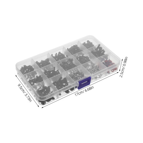 Conjunto Kit De Parafusos Rc Com Estojo Para E Caminhões 1