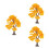3Pcs Árvores De Miniatura Para Decoração De 7