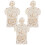3Pcs -Cabeça De Corpo Madeira Para Crianças 1