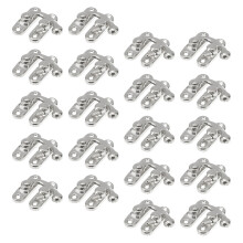 Metall Spaklås Med Fäste Antik Silver 20Pcs