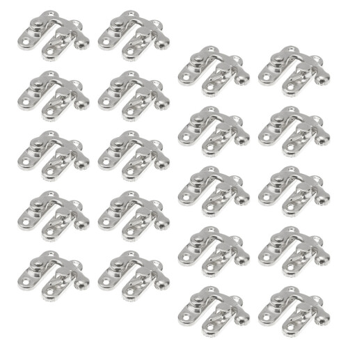 Metall Spaklås Med Fäste Antik Silver 20Pcs