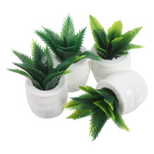 4 Unidades De Enfeites Bonsai Artificiais Para Casas De Bonecas