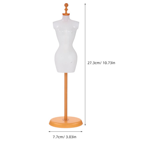 6 Mini Suportes Para Roupas De Bonecas Plástico Escala 1/6 1