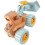 caminhão escavadeira infantil com push-back, ideal praia e brincadeiras 11