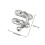 Metall Spaklås Med Fäste Antik Silver 20Pcs 2