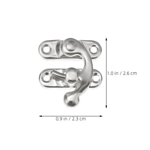 Metall Spaklås Med Fäste Antik Silver 20Pcs 2