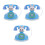 3Pcs Brinquedo LED Infantil Com Fio Para Linguagem 10