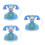 3Pcs Brinquedo LED Infantil Com Fio Para Linguagem 7