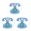 3Pcs Brinquedo LED Infantil Com Fio Para Linguagem 5
