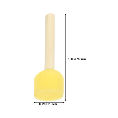 40 Pcs Pincel Redondo Espuma Com Para Artesanato 1