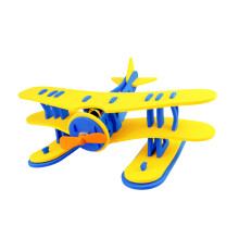 2 Unidades Brinquedo Infantil Avião Aquático Eva Hidroavião Montável