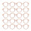 15 Stuks Mini Poppenbril Metaal Draadrand Accessoire 6