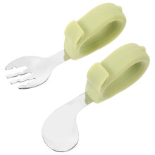 1 Set Baby Bestick, Träningsgaffel För Småbarn Med Förvaringslåda