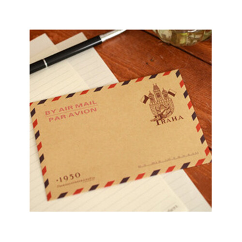 10Pcs Retro Torn Poststämpling Av Kraftpapper För Vykort 1