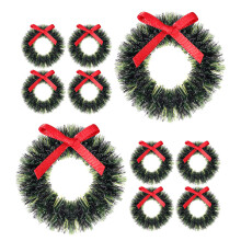 48St Mini Julkransar Plast Dockhus Hängande